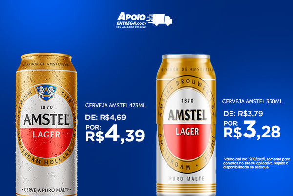 Cerveja Amstel 473ml  12/10